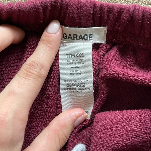 Garage red sweatpants - Picture 2 of 2